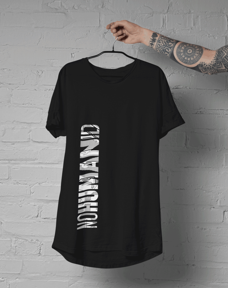 Camiseta Oversize Circuit negra