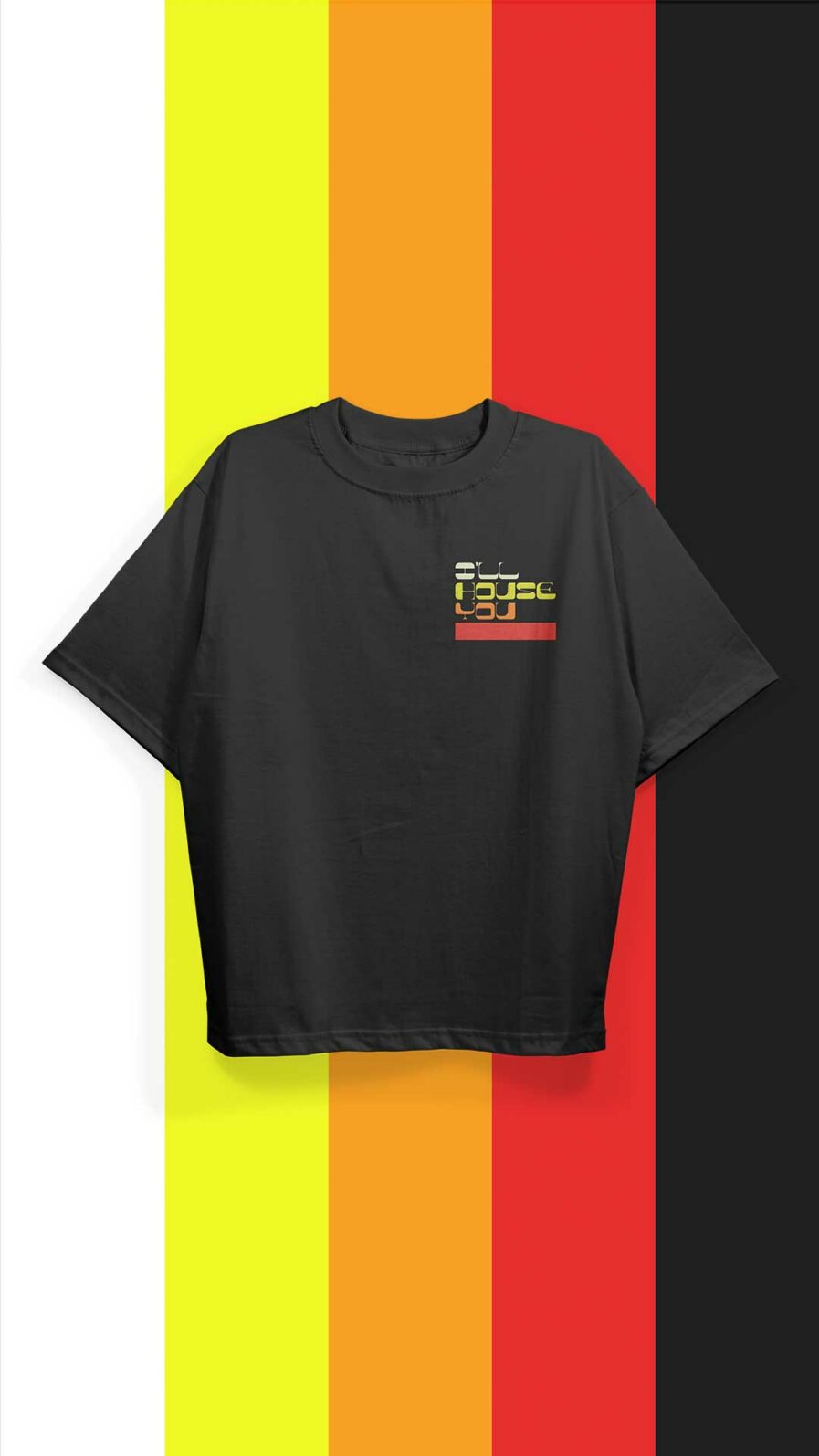 Camiseta Oversize color negro I'LL House You