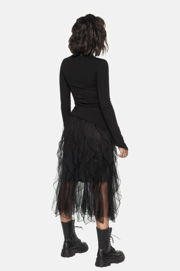 Falda volantes negra - Imagen 2